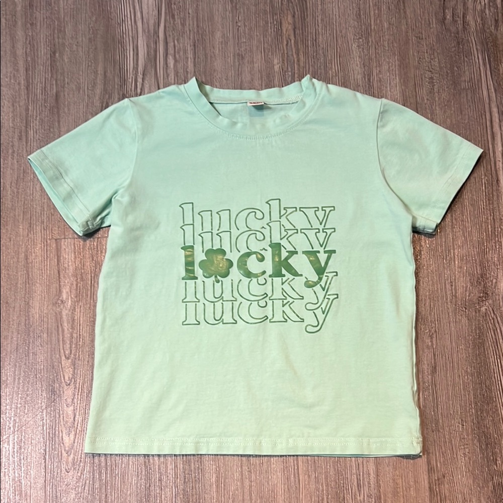 Lucky Mint Green T-Shirt-Size 6